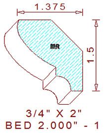 Bed Mould 2" - 1 Bed Mould 2" - 1