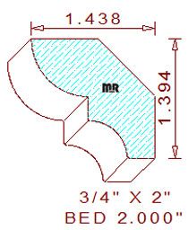 Bed Mould 2" Bed Mould 2"
