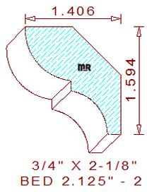 Bed Mould 2-1/8" - 2