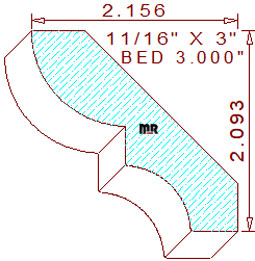 Bed Mould 3" Bed Mould 3"