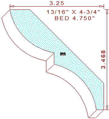 Bed Mould 4-3/4"