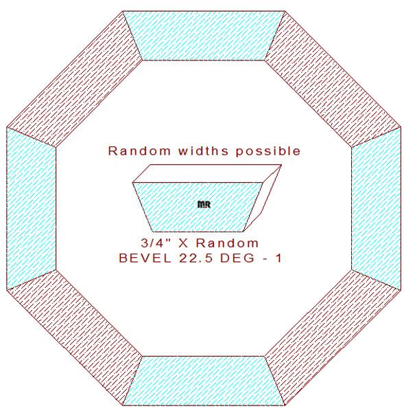 22.5 Degree Bevel Octagon - 1 22.5 Degree Bevel Octagon - 1