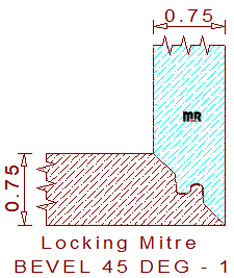 45-degree Lock Miter Joint - 1