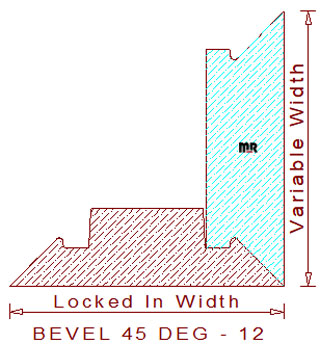 45 Degree Lock Miter Joint  - 12