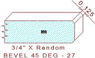 45 Degree Double Chamfer - 27 45 Degree Double Chamfer - 27
