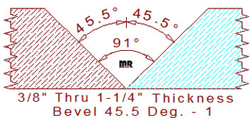 45.5 Degree V-Joint - 1 45.5 Degree V-Joint - 1
