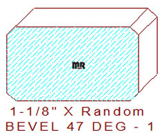 47 Degree Double Chamfer 47 Degree Double Chamfer