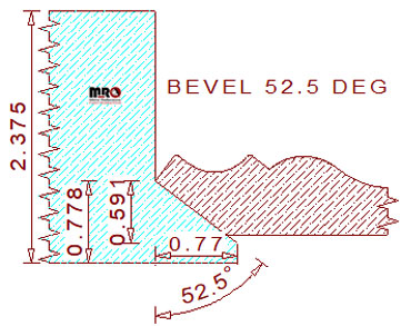 52.5 Degree Back Angle Cutter