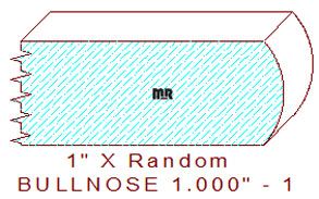 Bullnose 1" - 1 Bullnose 1" - 1