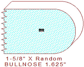 Bullnose 1-5/8" Bullnose 1-5/8"