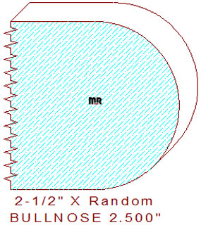 Bullnose 2-1/2" Bullnose 2-1/2"