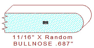 Bullnose 11/16" Bullnose 11/16"
