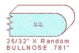 Bullnose 25/32" Bullnose 25/32"