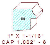Backband 1-1/16" - 8 Backband 1-1/16" - 8