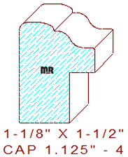 Backband 1-1/8" - 4 Backband 1-1/8" - 4