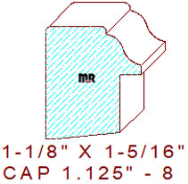 Backband 1-1/8" - 8 Backband 1-1/8" - 8