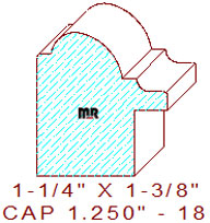 Backband 1-1/4" -18 Backband 1-1/4" -18