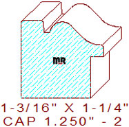 Backband 1-1/4" - 2 Backband 1-1/4" - 2