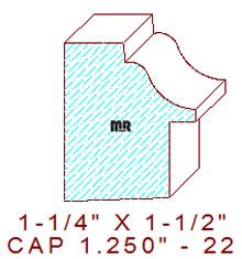 Backband 1-1/4" - 22 