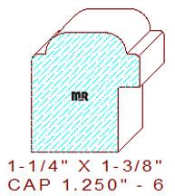 Backband 1-1/4" - 6 Backband 1-1/4" - 6