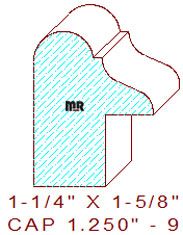 Backband 1-1/4" - 9 Backband 1-1/4" - 9