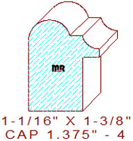 Backband 1-3/8" - 3 Backband 1-3/8" - 3