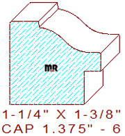 Backband 1-3/8" - 6 Backband 1-3/8" - 6