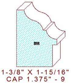 Backband 1-3/8" - 9 Backband 1-3/8" - 9