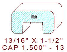 Rail Cap 1-1/2" - 13 Rail Cap 1-1/2" - 13
