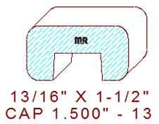 Rail Cap 1-1/2" - 13 