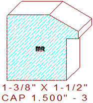 Backband 1-1/2" - 3 Backband 1-1/2" - 3