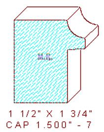 Backband 1-1/2" - 7 Backband 1-1/2" - 7