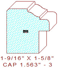 Backband 1-9/16" - 3 Backband 1-9/16" - 3