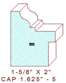 Backband 1-5/8" - 5 Backband 1-5/8" - 5