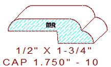 Wainscot Cap 1-3/4" - 10 Wainscot Cap 1-3/4" - 10