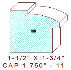 Backband 1-3/4" - 11 Backband 1-3/4" - 11