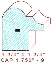 Backband 1-3/4" - 9 Backband 1-3/4" - 9