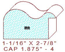 Backband 1-7/8" - 4 Backband 1-7/8" - 4