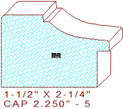Backband 2-1/4" - 5 Backband 2-1/4" - 5