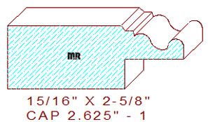 Panel Cap 2-5/8" - 1 Panel Cap 2-5/8" - 1