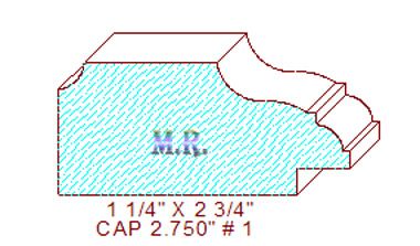 Panel Cap 2-3/4" - 1 Panel Cap 2-3/4" - 1