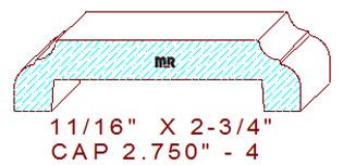 Wall/Partition Cap 2-3/4" - 4 Wall/Partition Cap 2-3/4" - 4