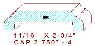 Wall/Partition Cap 2-3/4" - 4