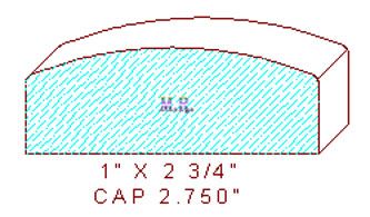 Wall/Partition Cap 2-3/4"