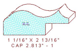 Panel Cap 2-13/16" - 1 Panel Cap 2-13/16" - 1