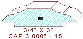 Wall/Partition Cap 3" - 15 Wall/Partition Cap 3" - 15