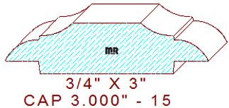 Wall/Partition Cap 3" - 15