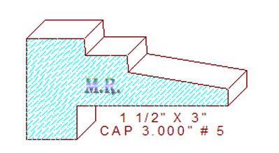 Wainscot Cap 3" - 5 Wainscot Cap 3" - 5