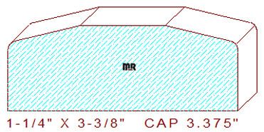 Wall/Partition Cap 3-3/8" Wall/Partition Cap 3-3/8"