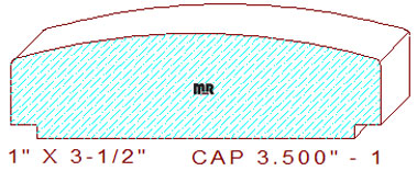 Wall/Partition Cap 3-1/2" - 1 Wall/Partition Cap 3-1/2" - 1